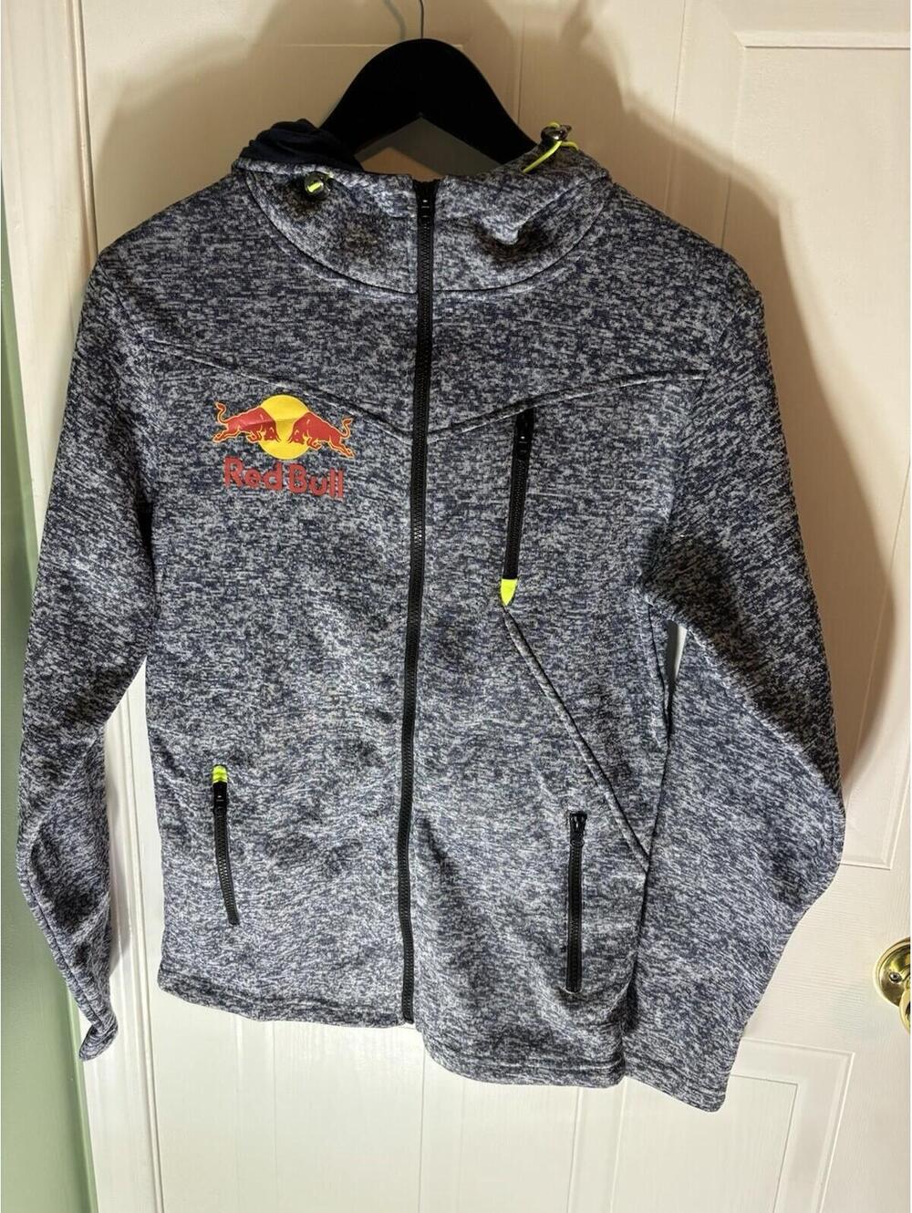 Red Bull Racing Pull Over Hooded Sweatshirt Size Small